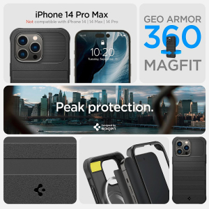 Купить Чехол Spigen Geo Armor 360 Mag (ACS04852) для iPhone 14 Pro Max (Black)
